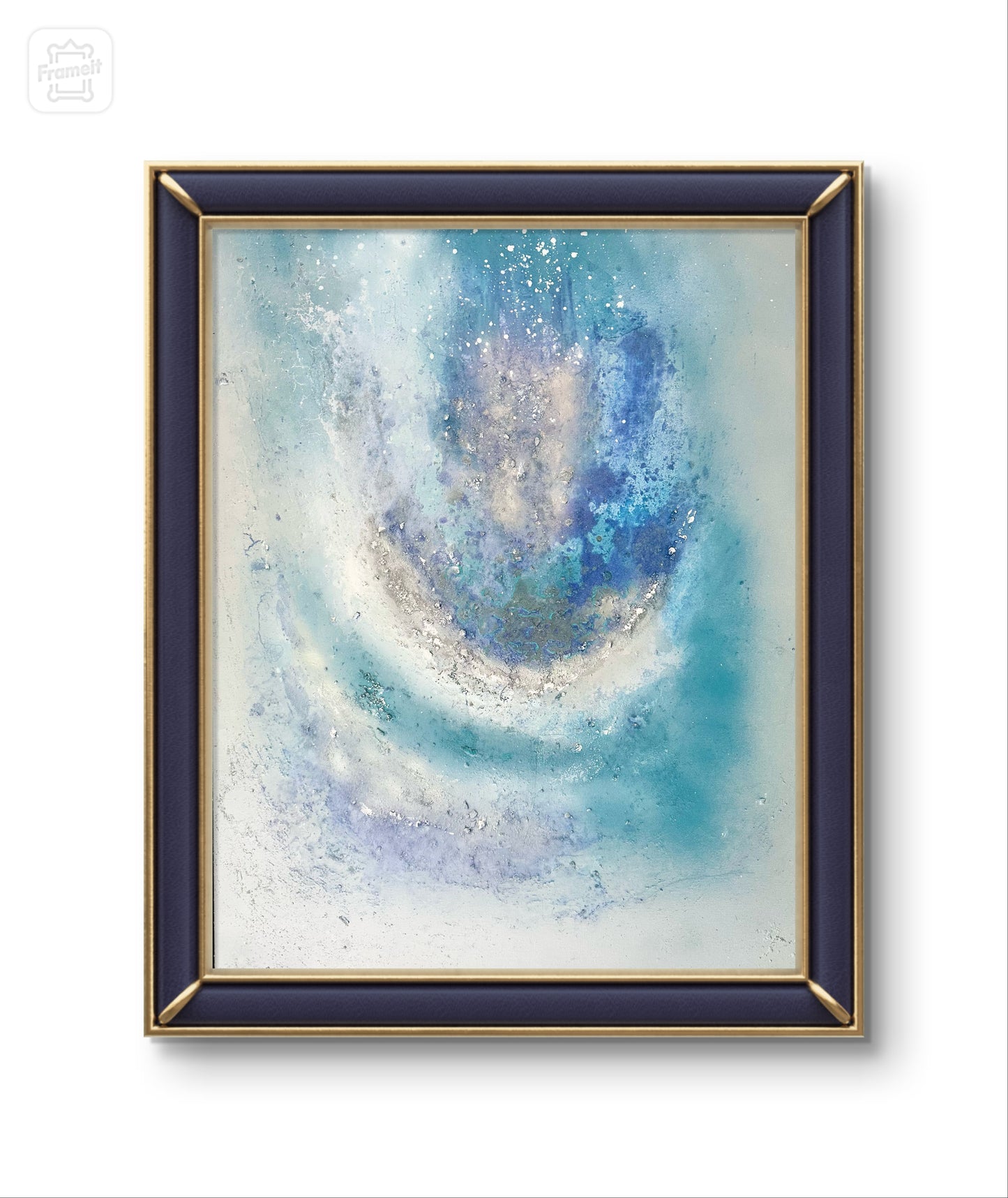 Silver underwater sea