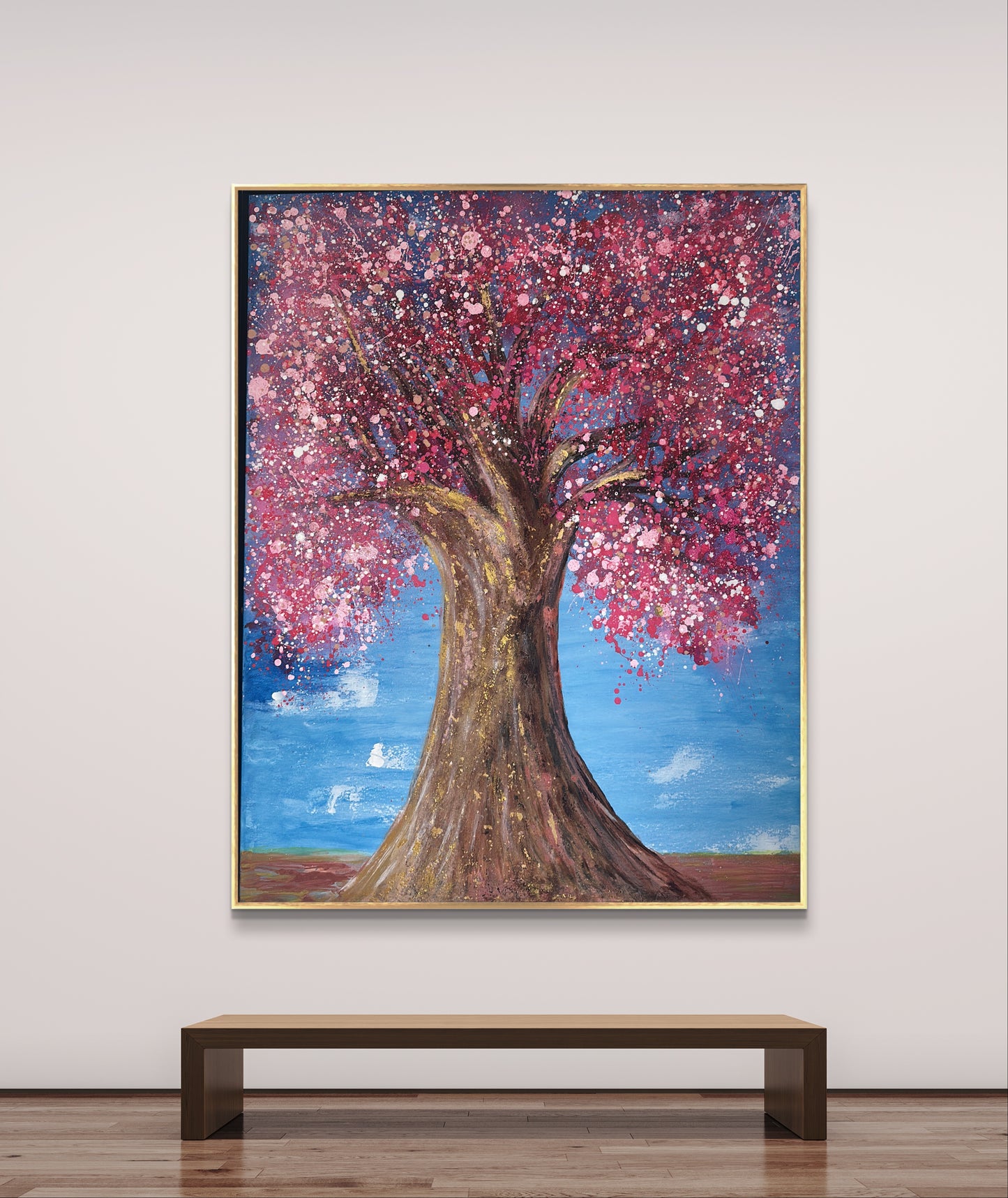 Apple blossoms tree