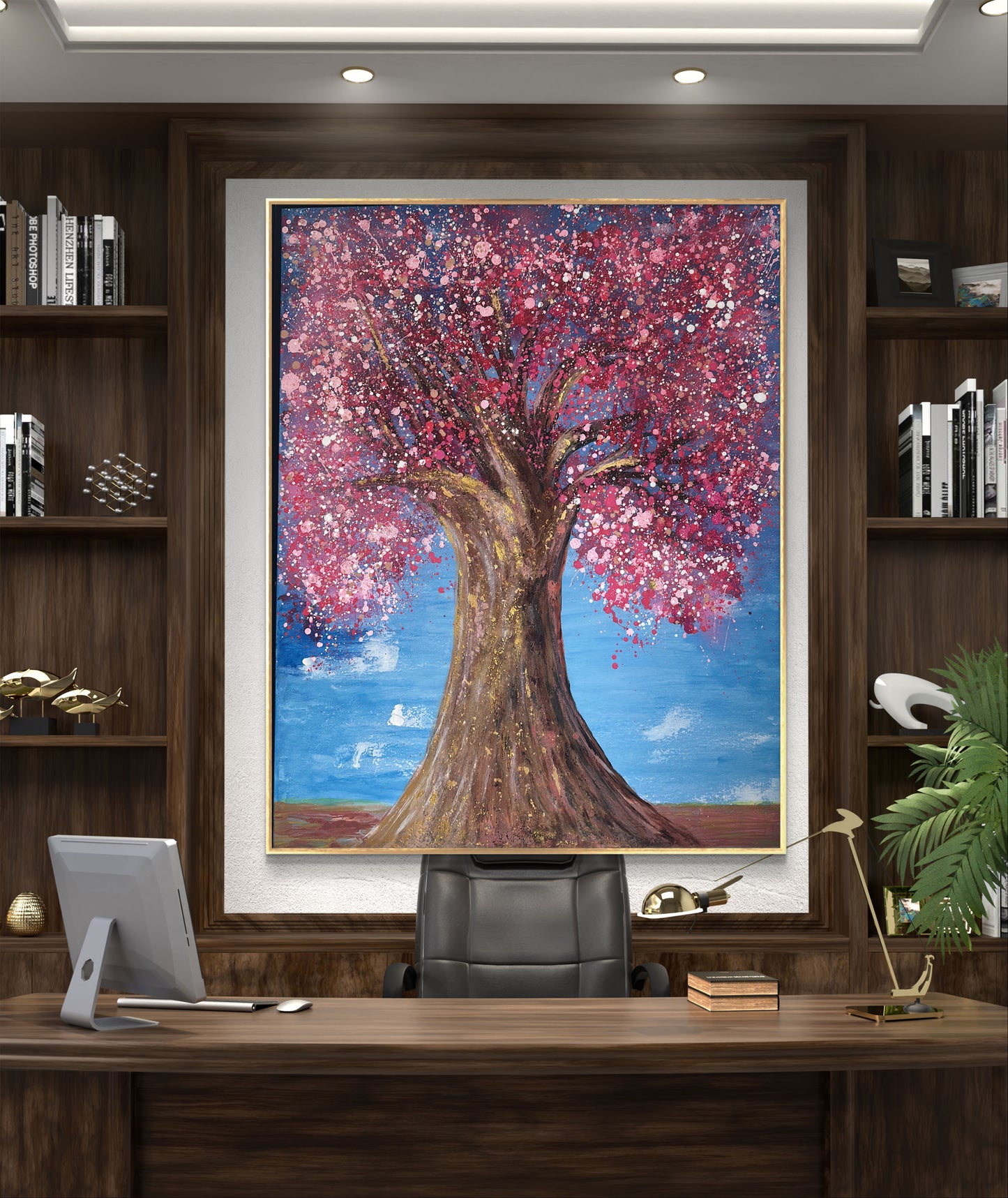 Apple blossoms tree