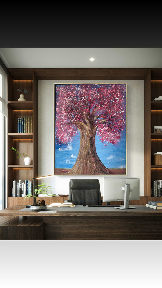 Apple blossoms tree